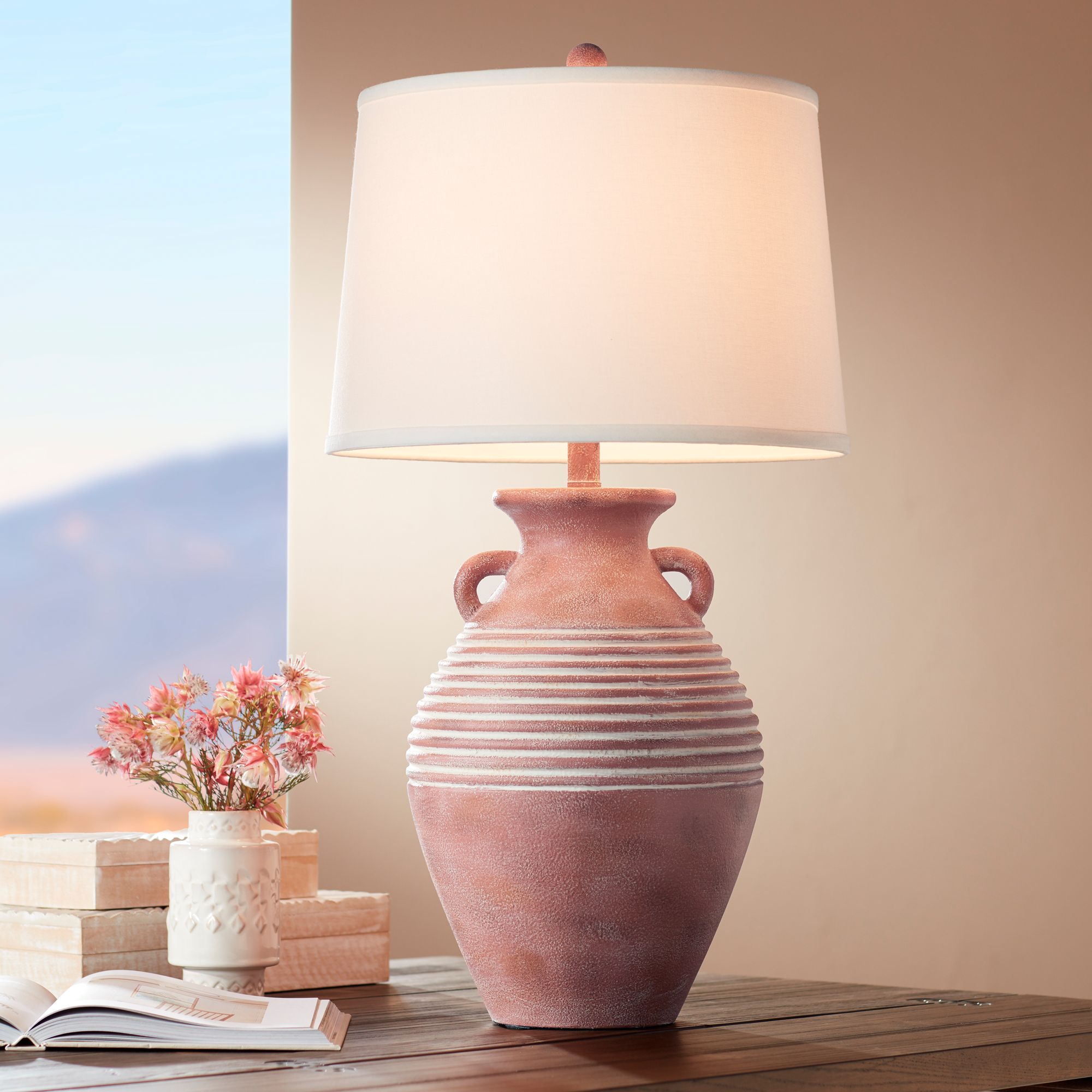 Lucero 30" Southwest Rustic Jug Table Lamps Set of 2