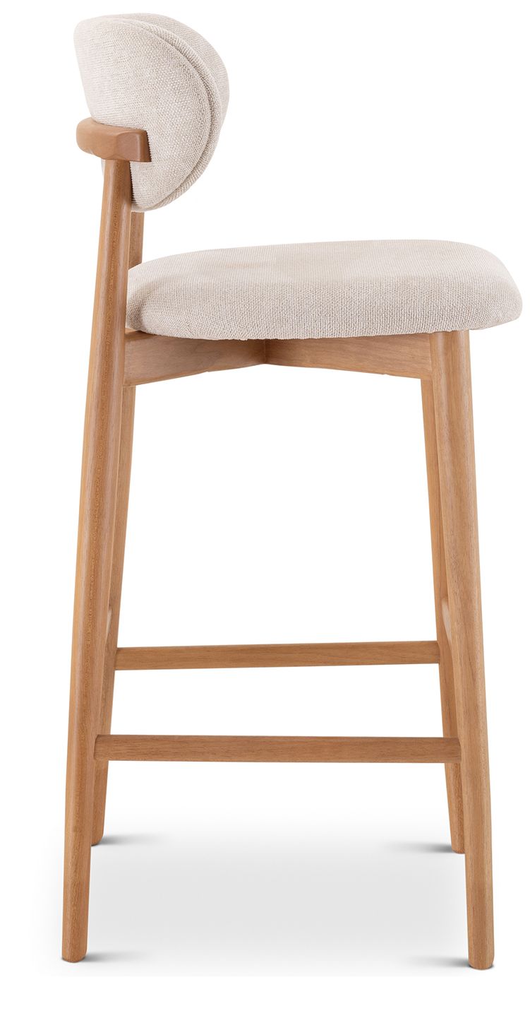 Image 4 Lucia 20" Wide Harvest Natural Bar Stool Domasco Frame more views