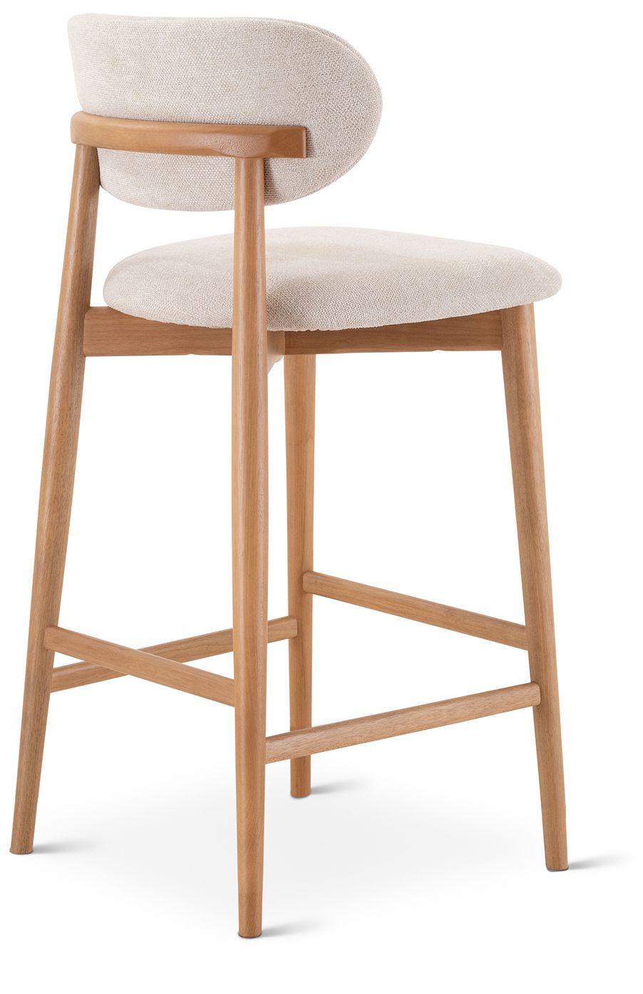 Image 5 Lucia 20" Wide Harvest Natural Bar Stool Domasco Frame more views