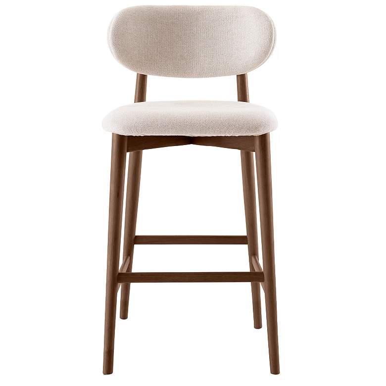 Image 1 Lucia 20" Wide Harvest Natural Bar Stool Nogal Frame