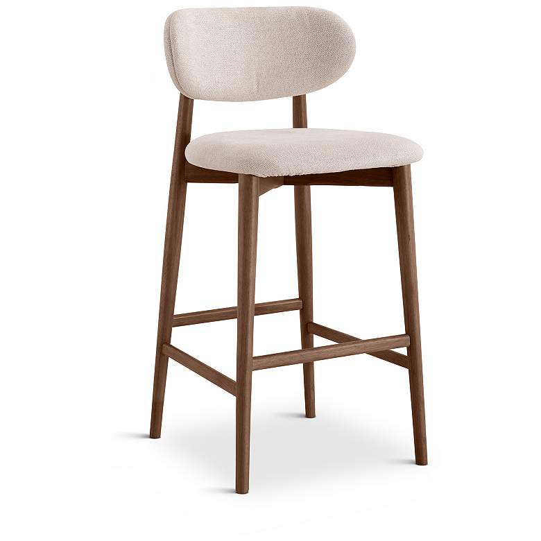 Image 2 Lucia 20" Wide Harvest Natural Bar Stool Nogal Frame more views