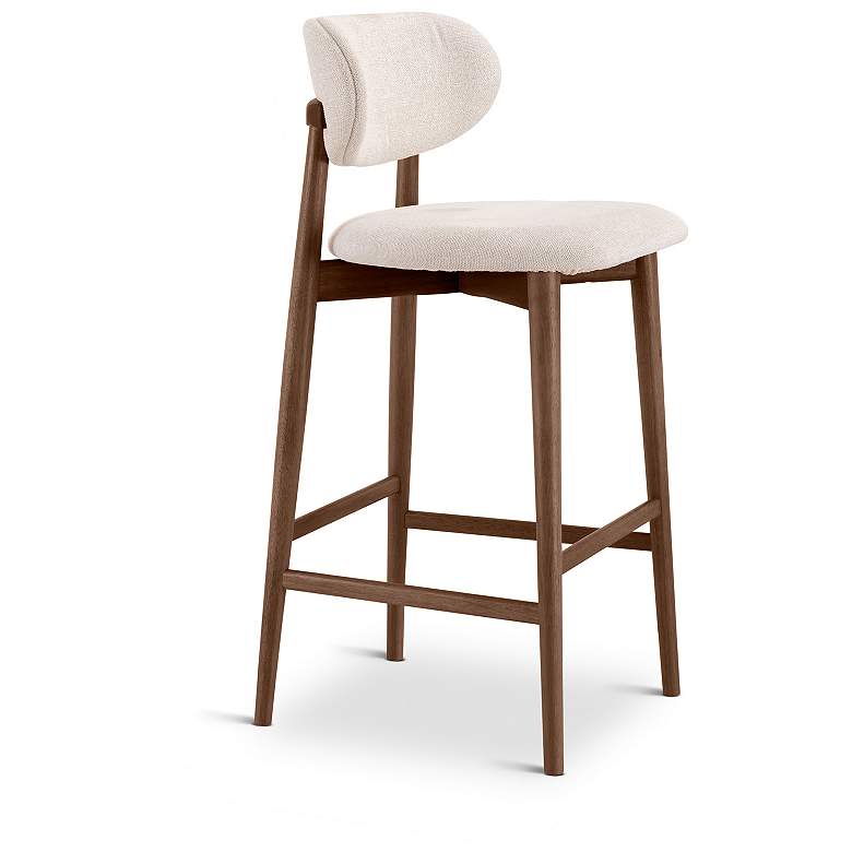 Image 3 Lucia 20" Wide Harvest Natural Bar Stool Nogal Frame more views