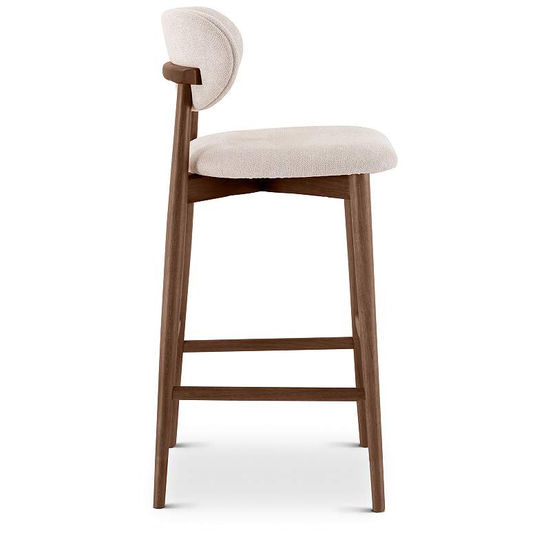 Image 4 Lucia 20" Wide Harvest Natural Bar Stool Nogal Frame more views