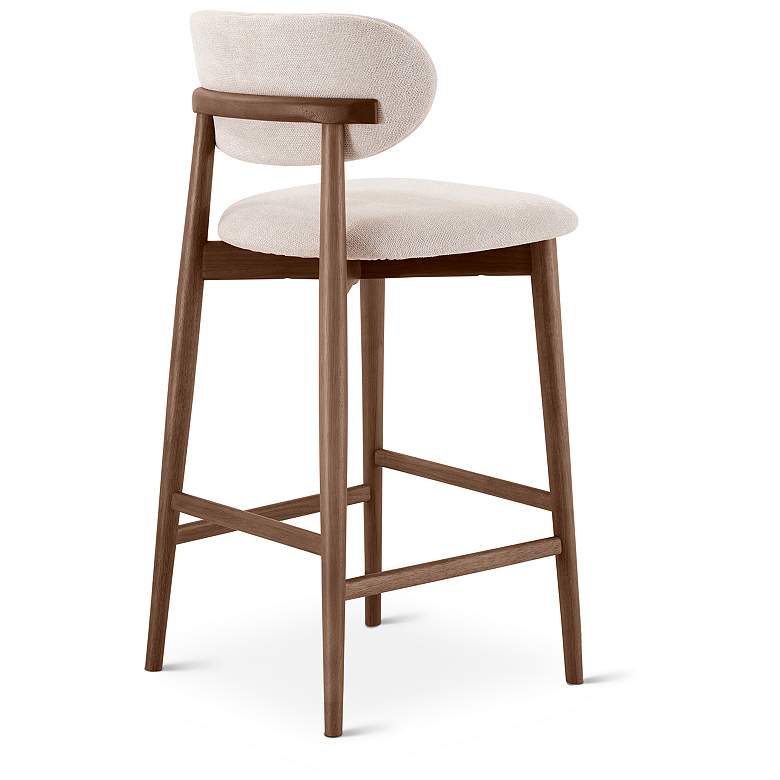 Image 5 Lucia 20" Wide Harvest Natural Bar Stool Nogal Frame more views