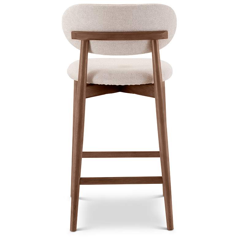 Image 6 Lucia 20" Wide Harvest Natural Bar Stool Nogal Frame more views