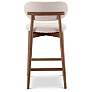 6_Lucia 20" Wide Harvest Natural Bar Stool Nogal Frame more views