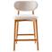 Lucia 20" Wide Harvest Natural Counter Stool Domasco Frame