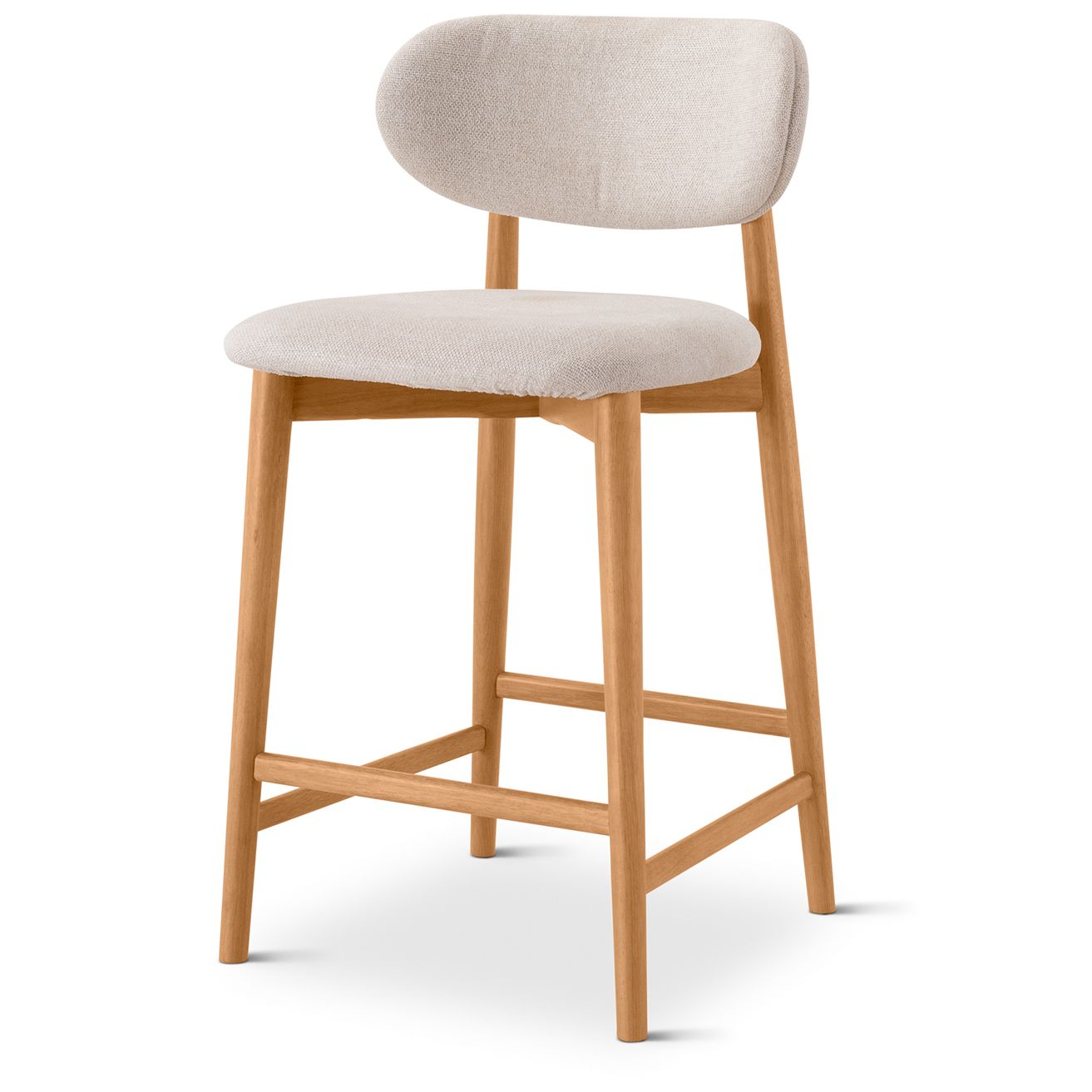 Image 2 Lucia 20" Wide Harvest Natural Counter Stool Domasco Frame more views