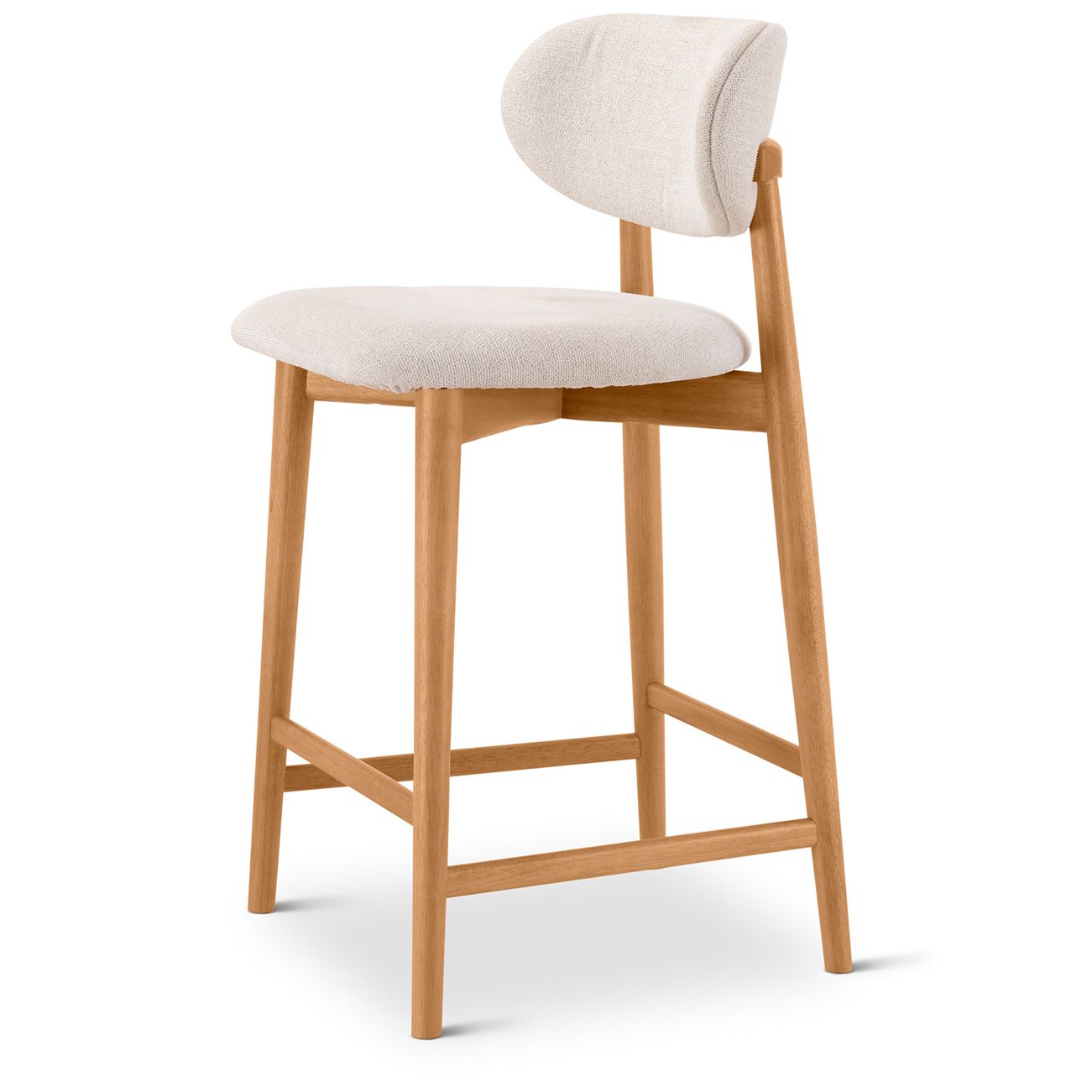 Image 4 Lucia 20" Wide Harvest Natural Counter Stool Domasco Frame more views