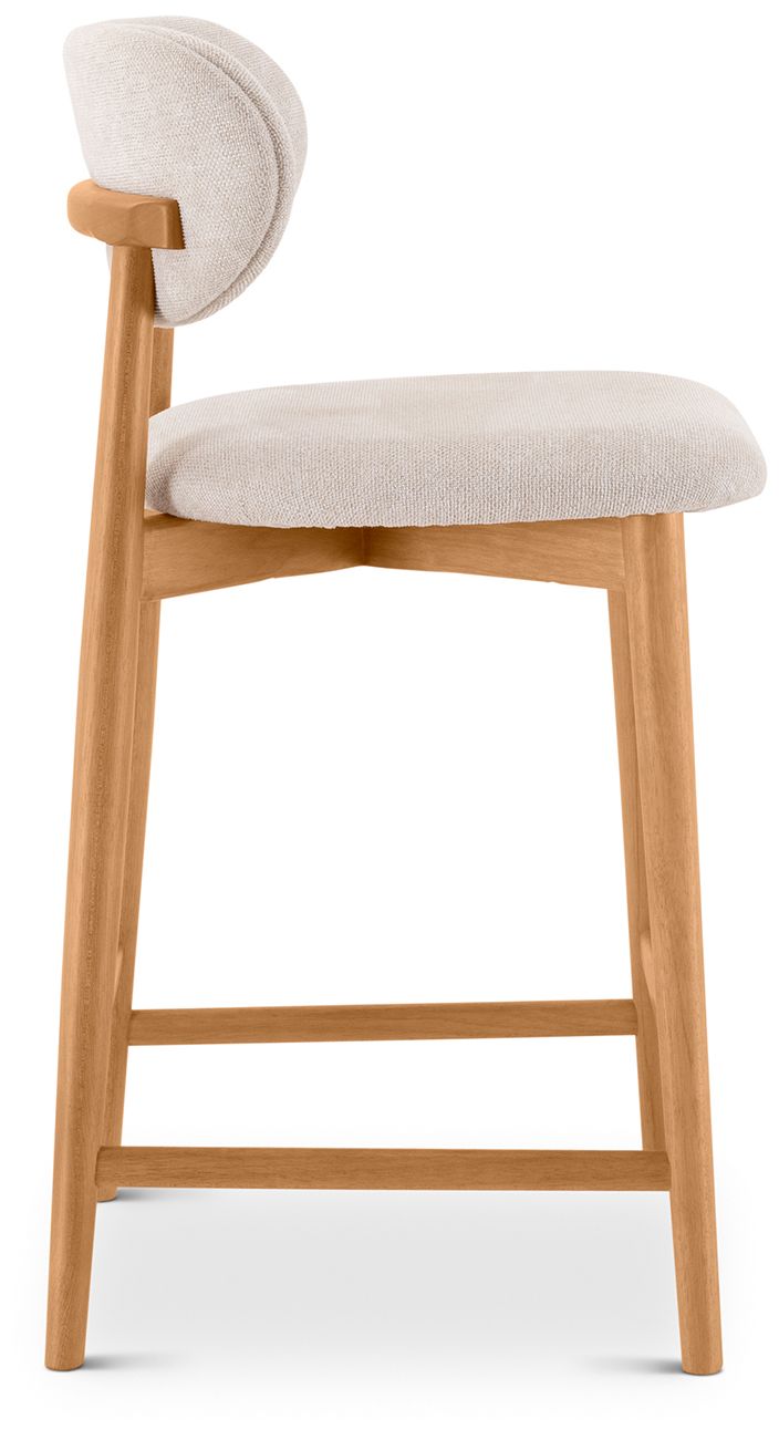 Image 5 Lucia 20" Wide Harvest Natural Counter Stool Domasco Frame more views