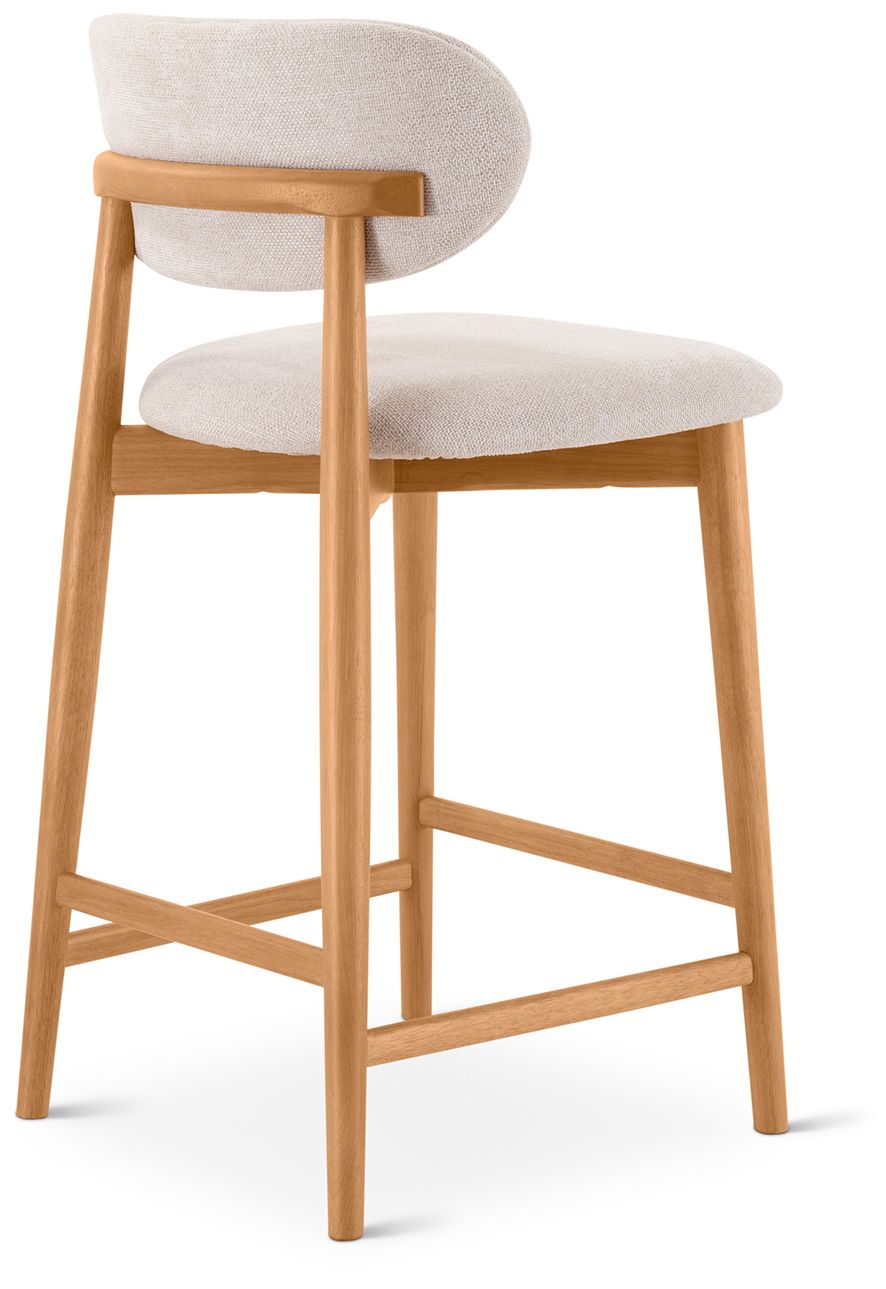 Image 6 Lucia 20" Wide Harvest Natural Counter Stool Domasco Frame more views