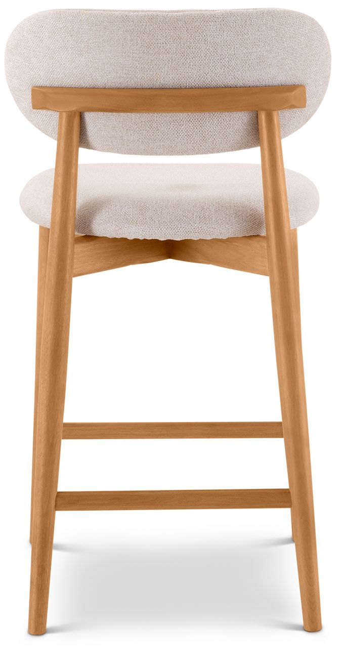 Image 7 Lucia 20" Wide Harvest Natural Counter Stool Domasco Frame more views