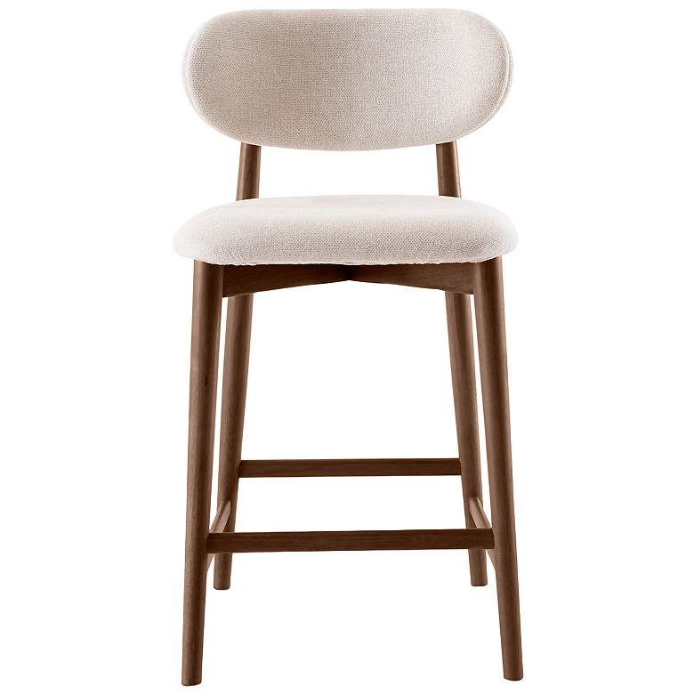 Image 1 Lucia 20" Wide Harvest Natural Counter Stool Nogal Frame