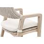 Lucia 27 1/2" White Rattan Gray Wood Outdoor Counter Stool
