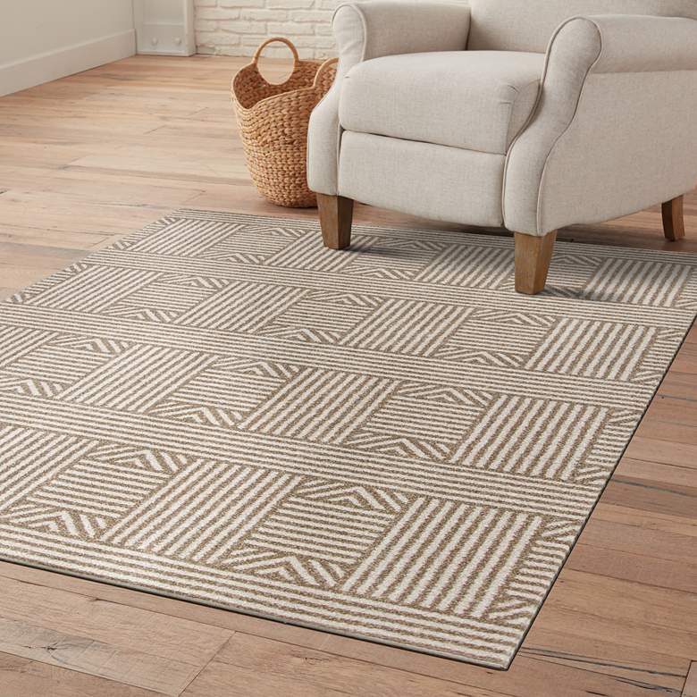 Image 2 Lucia 2762 5'3"x7'7" Beige Westport Indoor-Outdoor Area