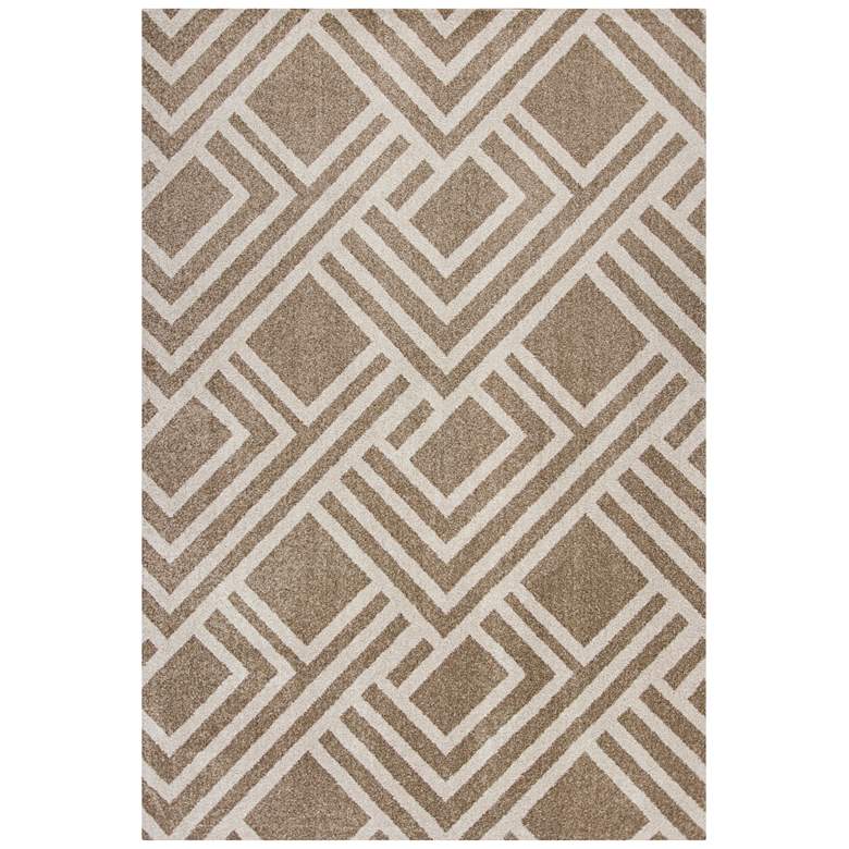 Image 1 Lucia 2763 5'3"x7'7" Beige Modeme Indoor-Outdoor Rug