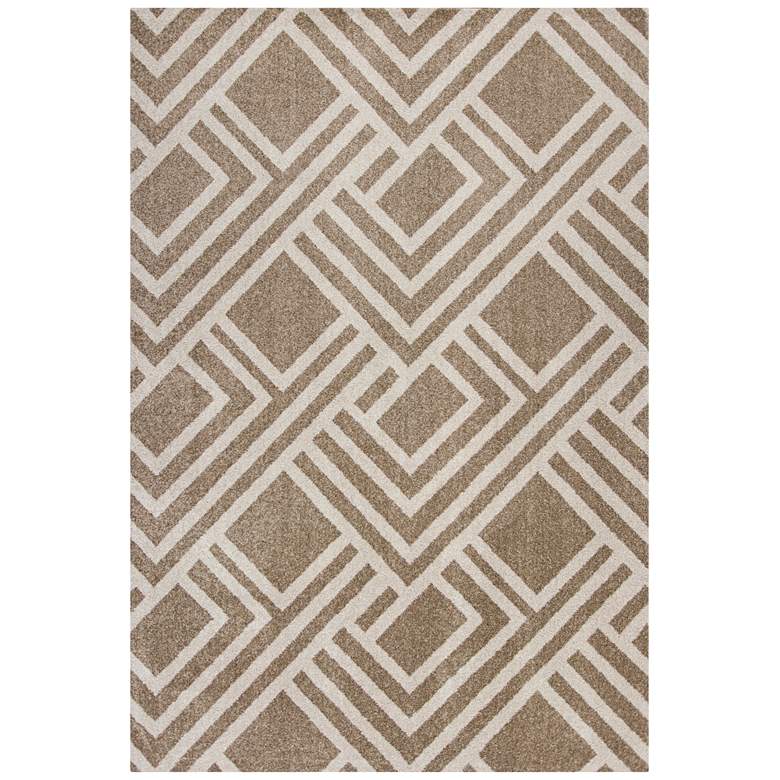 Image 1 Lucia 2763 5&#39;3 inchx7&#39;7 inch Beige Modeme Indoor-Outdoor Rug