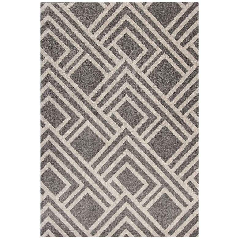 Image 1 Lucia 2764 5&#39;3 inchx7&#39;7 inch Gray Modeme Indoor-Outdoor Rug