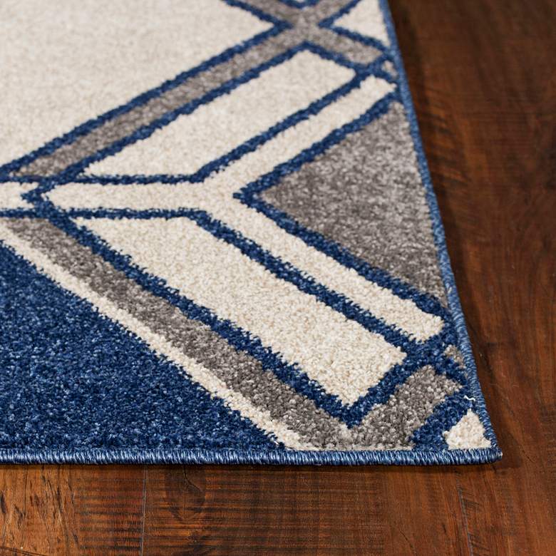 Image 2 Lucia 2768 5'3"x7'7" Ivory and Denim Grant Outdoor Rug more views