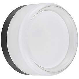 Image1 of Lucia 5.3"H Matte Black 15W Wall Sconce w/ Clear & Frosted Diffuse