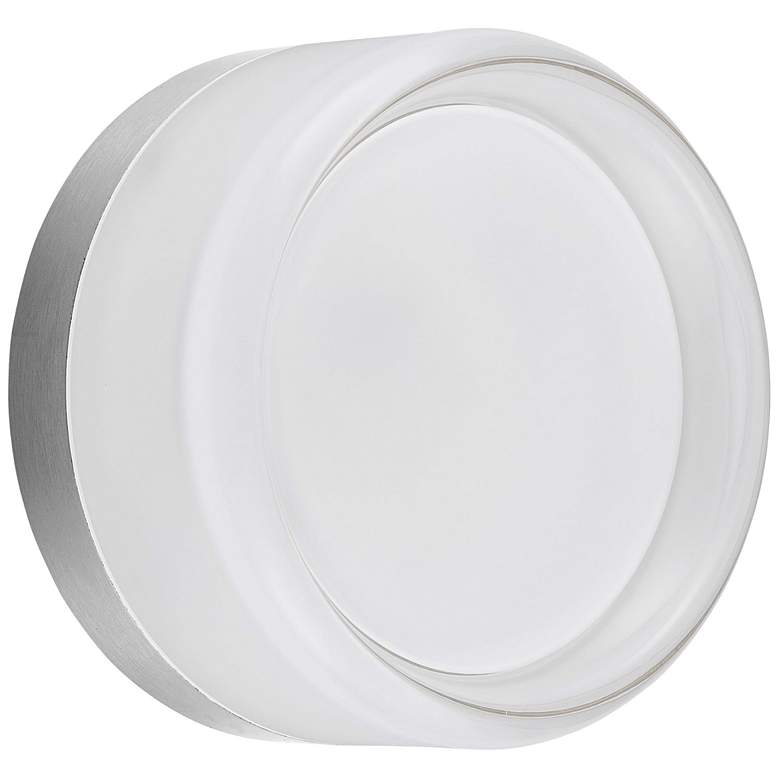 Image 1 Lucia 5.3"H Polished Chrome 15W Wall Sconce w/ Clear & Frosted Dif