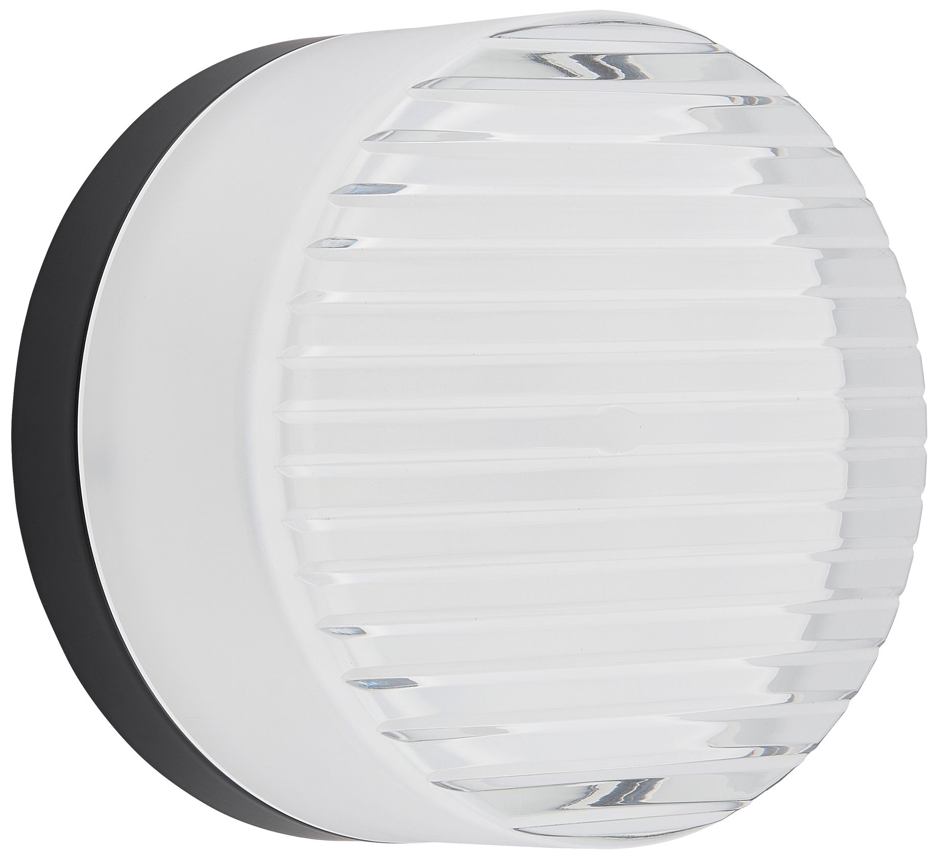 Lucia 5.5" High White, Matte Black Outdoor LED Wall Sconce