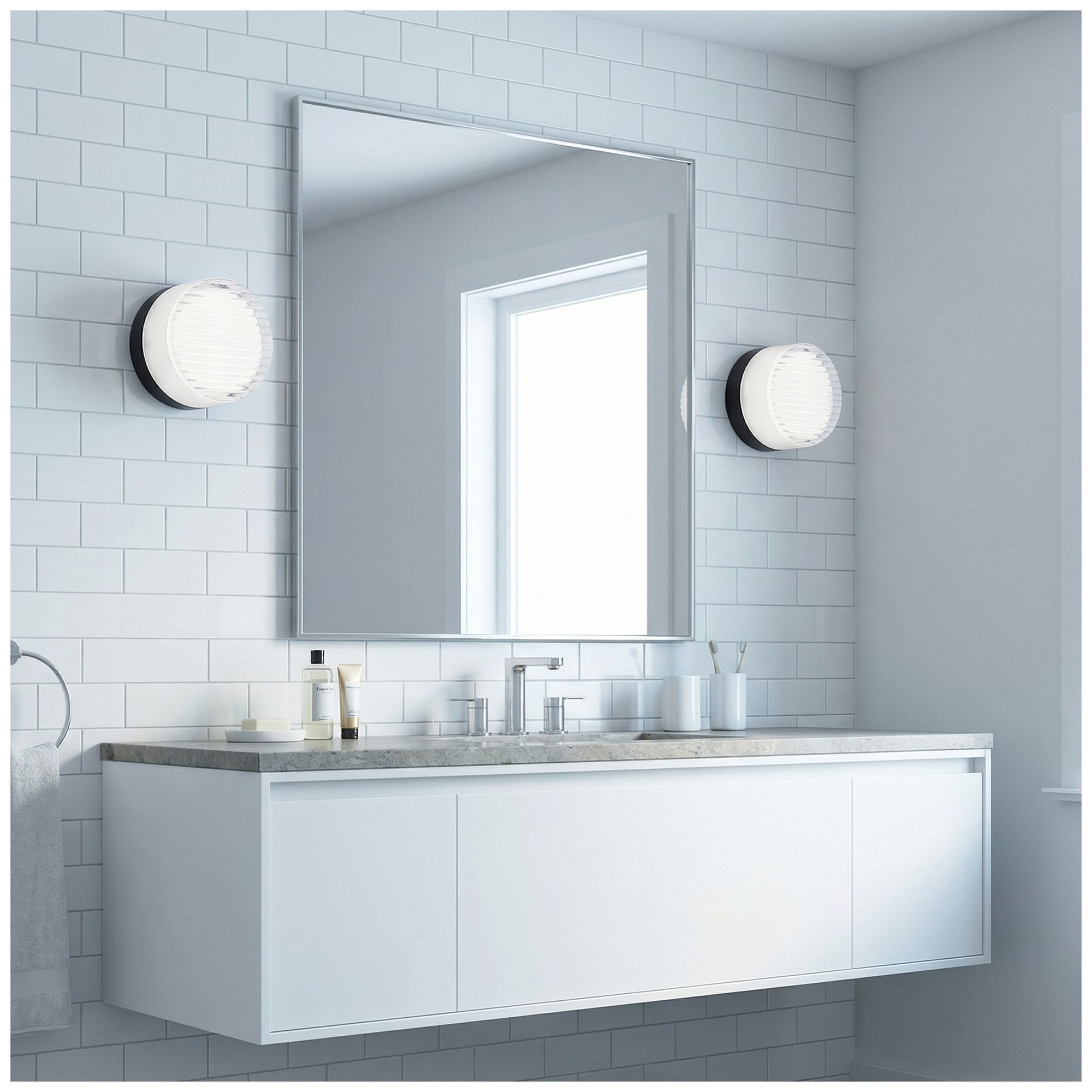 Image 4 Lucia 5.5" High White, Matte Black Outdoor LED Wall Sconce more views