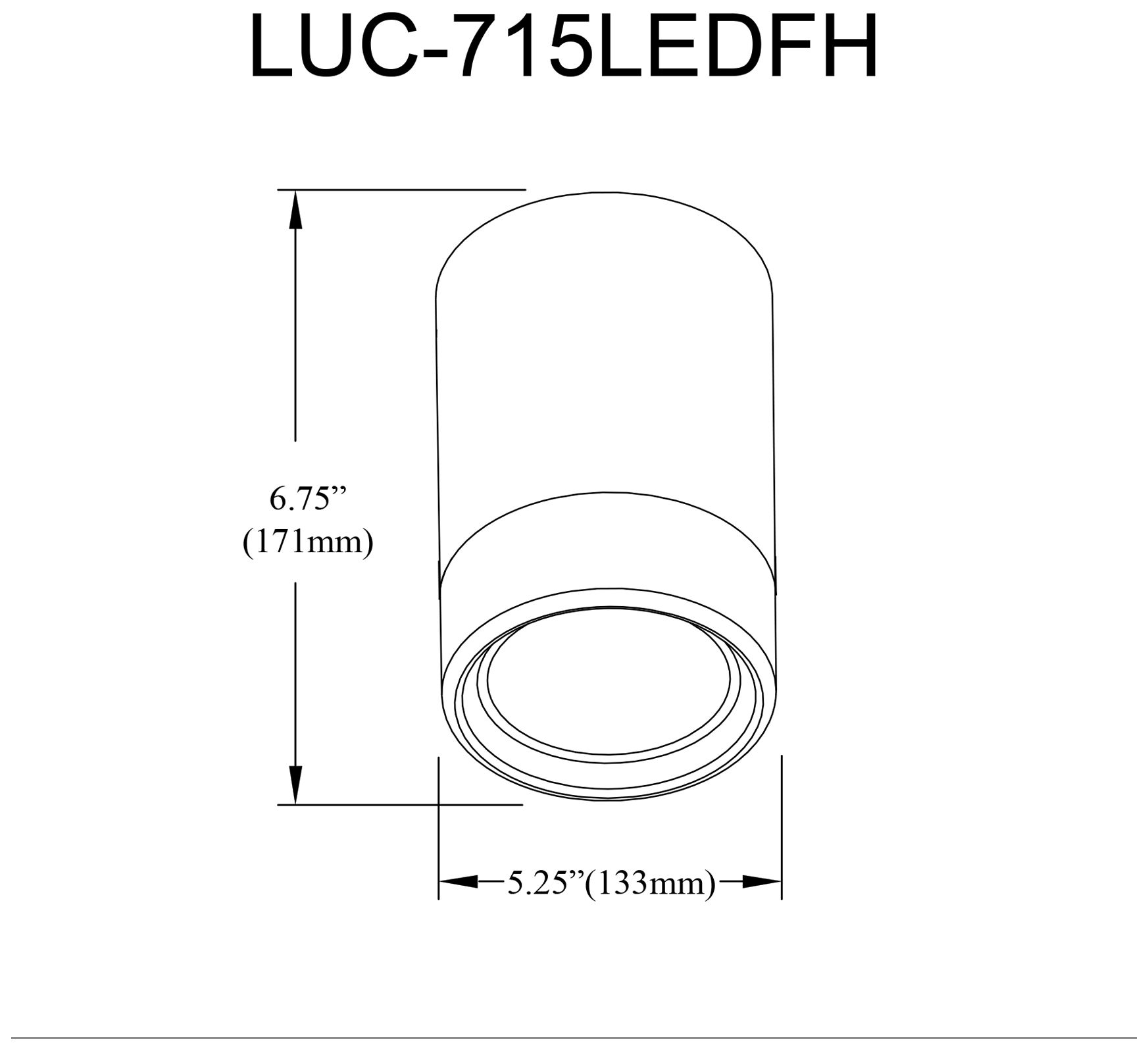 Image 3 Lucia 5.5" Wide Aged Brass LED Flush Mount more views