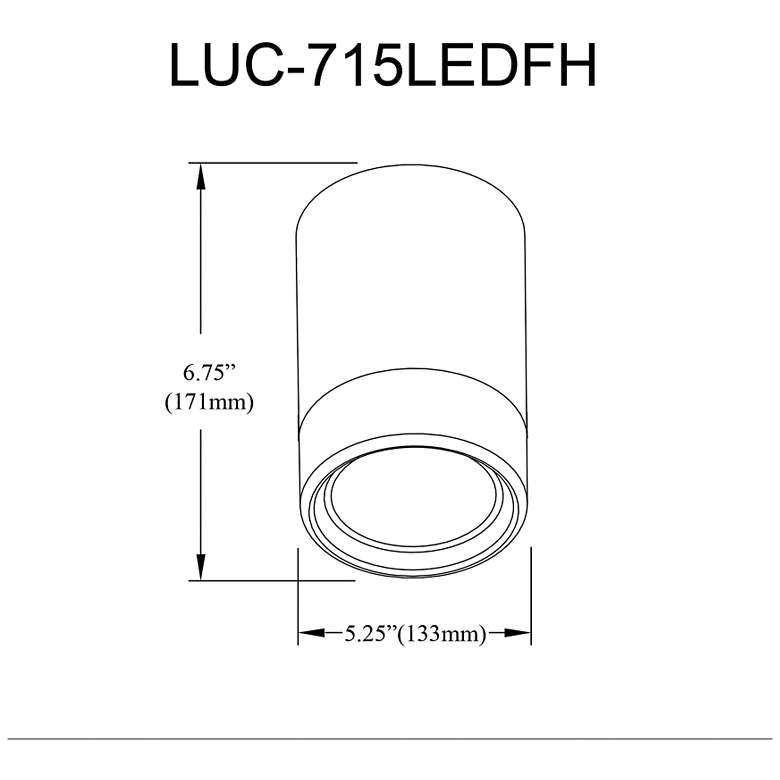 Image 4 Lucia 5.5" Wide Matte White Finish Flush Mount more views