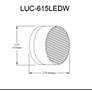 2_Lucia 5 1/2" High Aged Brass ADA LED Wall Sconce more views