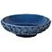 Lucia Blue Ceramic 16" Wide Decorative Bowl