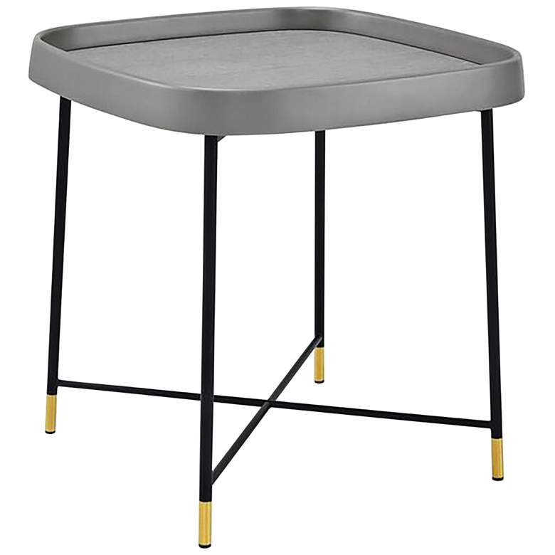 Image 1 Lucia Gray and Black Side Table