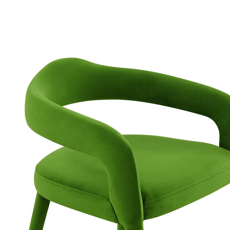 Image 3 Lucia Green Velvet Dining Chair more views