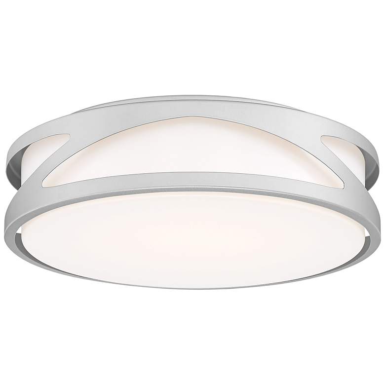 Image 1 Lucia - LED 14" Flush Mount - Satin Finish - Acrylic Lens - Dedicated