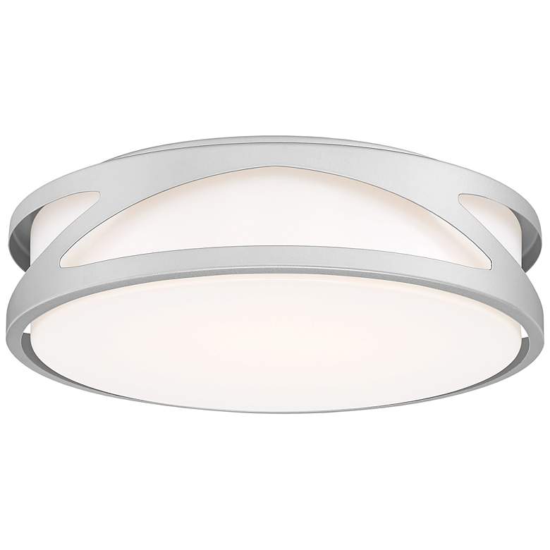 Image 1 Lucia - LED 14 inch Flush Mount - Satin Finish - Acrylic Lens - Dedicated 