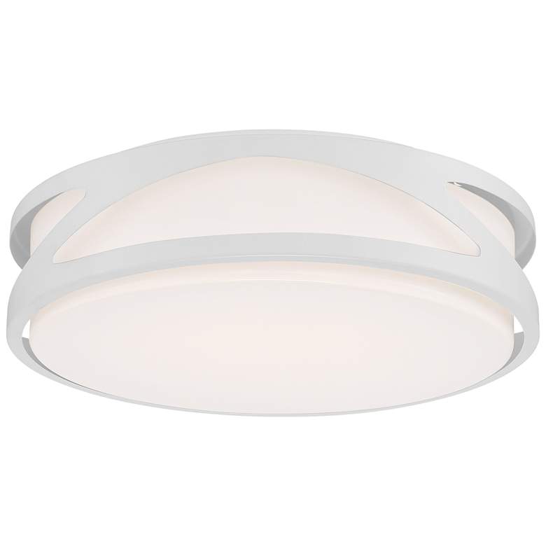 Image 1 Lucia - LED 14" Flush Mount - White Finish - Acrylic Lens - Dedicated