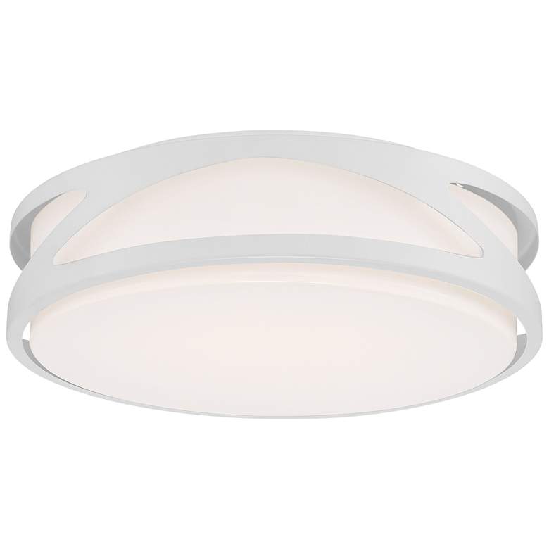 Image 1 Lucia - LED 14 inch Flush Mount - White Finish - Acrylic Lens - Dedicated 