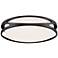 Lucia - LED 18" Flush Mount - Black Finish - Acrylic Lens - Dedicated 