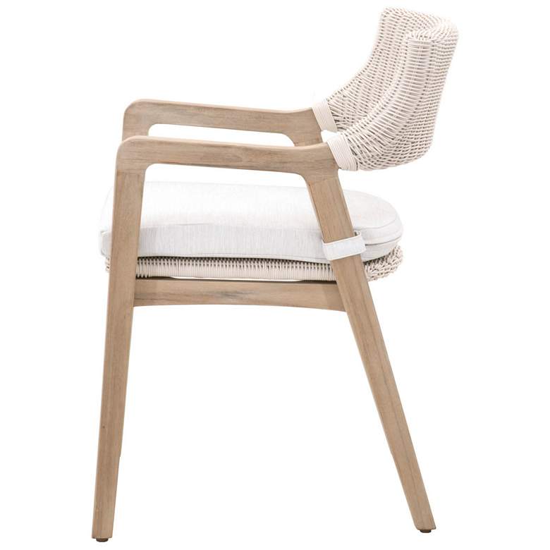 Image 3 Lucia Outdoor Arm Chair, Pure White Synthetic Wicker more views