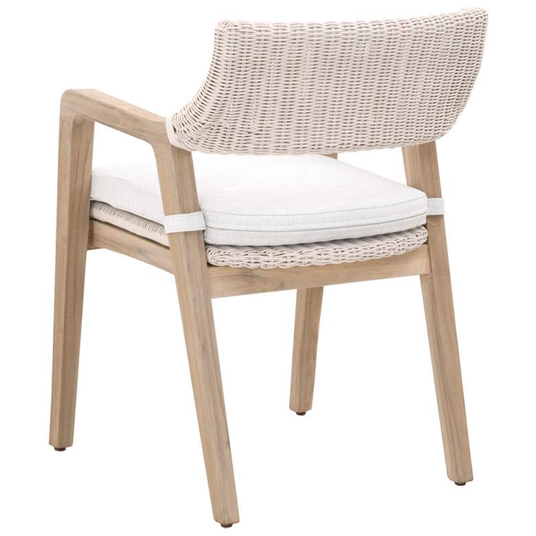 Image 4 Lucia Outdoor Arm Chair, Pure White Synthetic Wicker more views