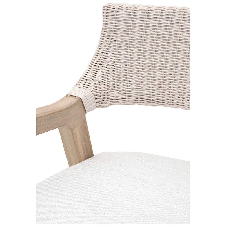 Image 6 Lucia Outdoor Arm Chair, Pure White Synthetic Wicker more views