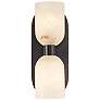 2_Lucian 11 1/2" High Urban Bronze 2-Light Wall Sconce
