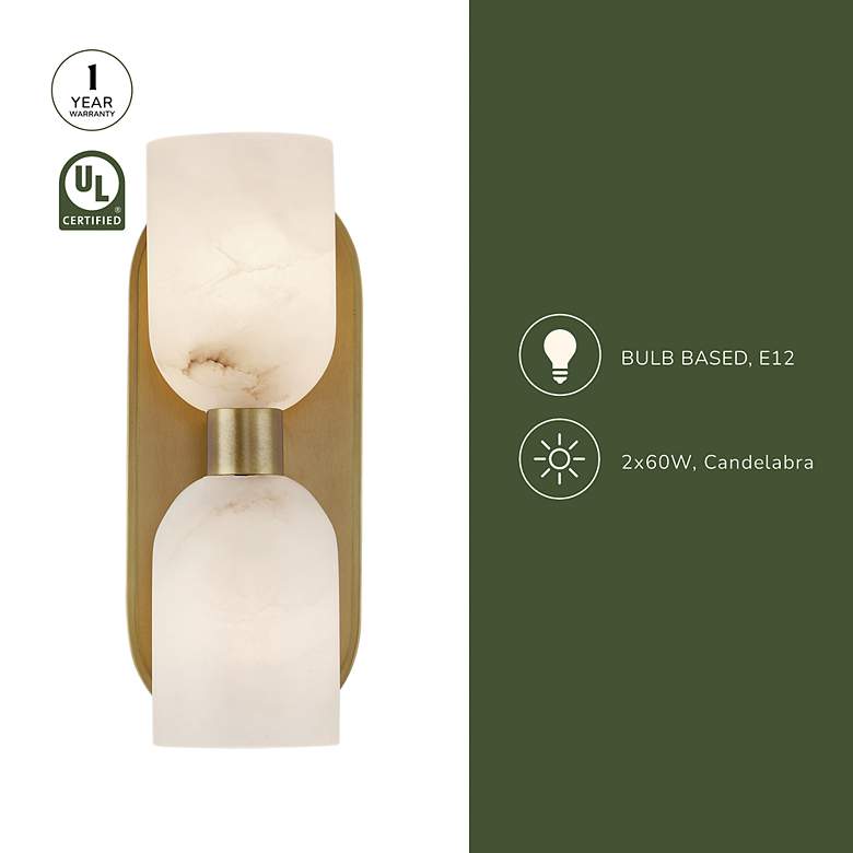 Image 5 Lucian 11 1/2" High Urban Bronze 2-Light Wall Sconce more views