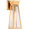 Lucian 12.9" High Brushed Brass Wall Sconce With Clear Glass Shade