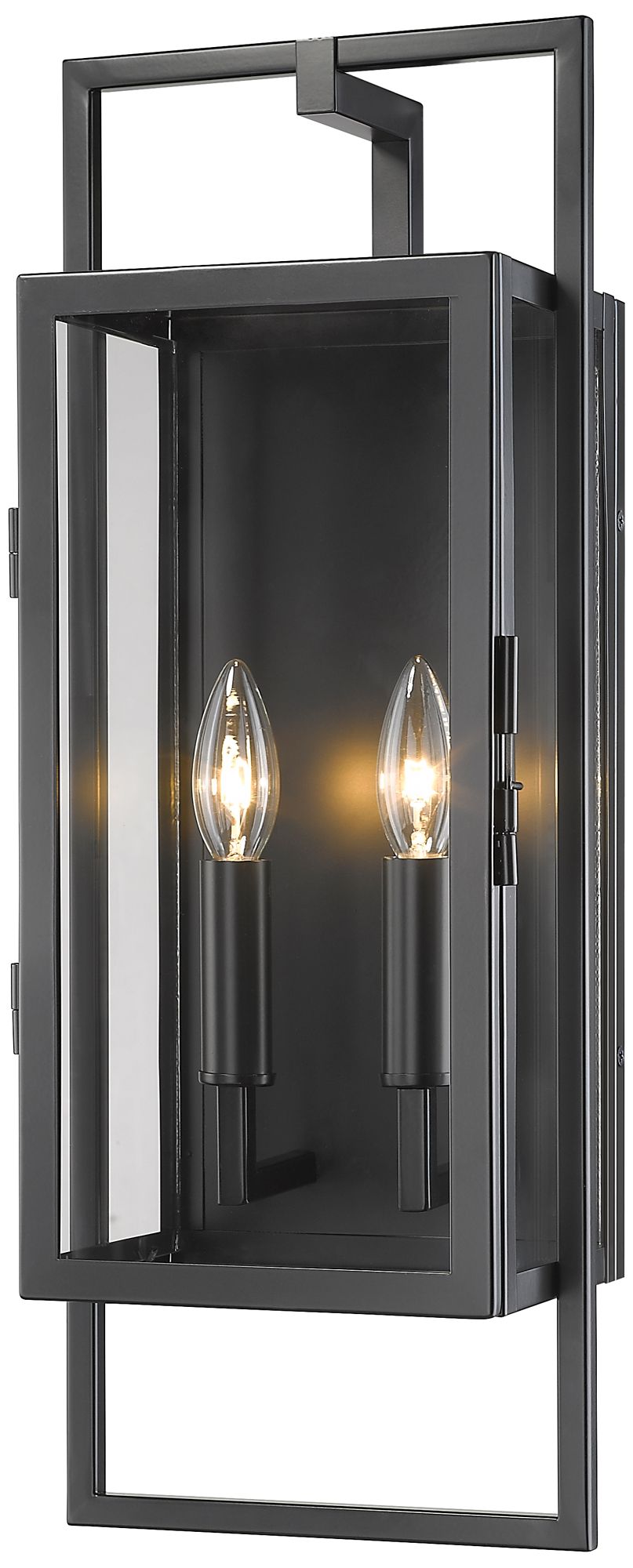 Image 2 Lucian by Z-Lite Black 21.5 inch 2 Light Outdoor Wall Sconce