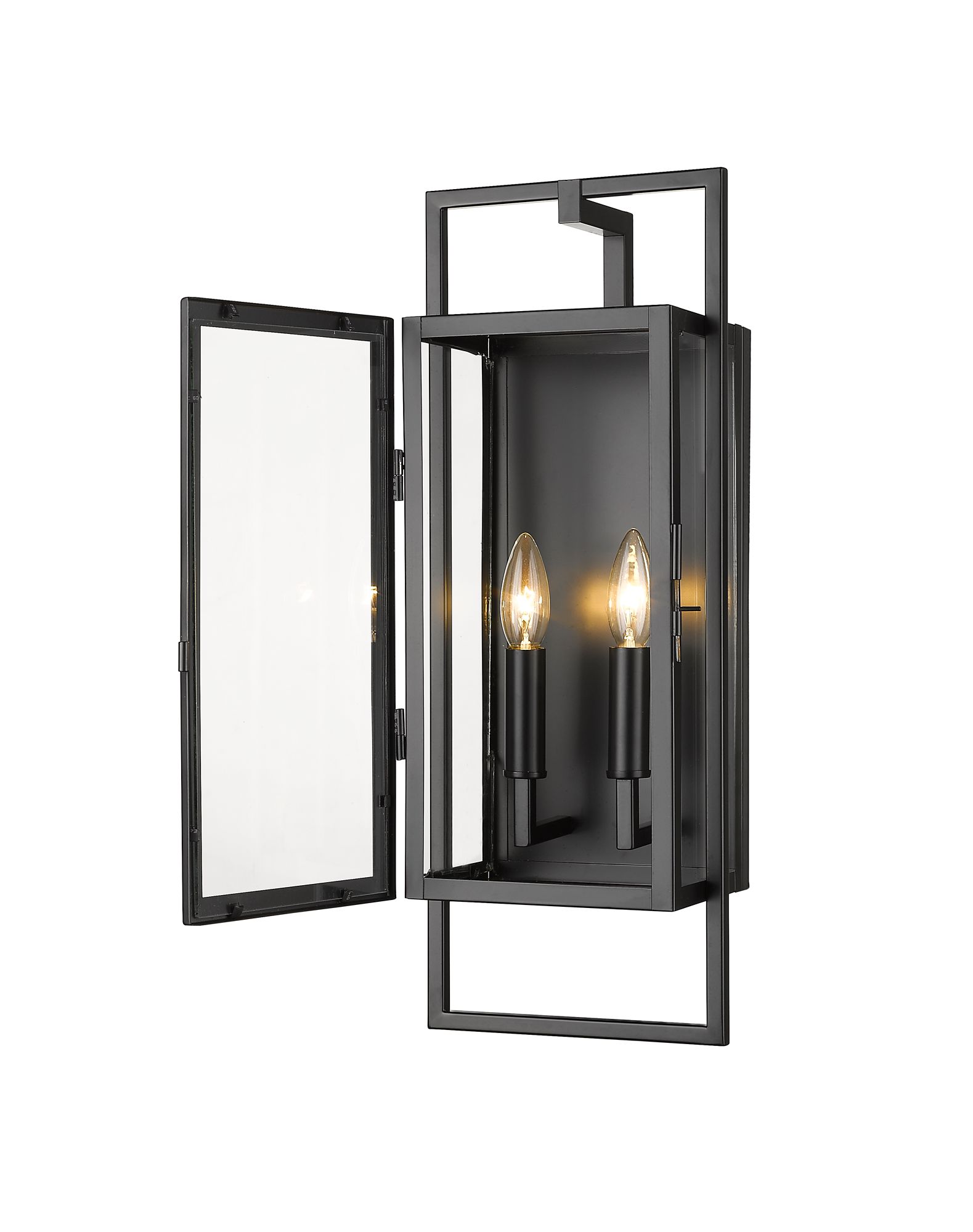 Image 6 Lucian by Z-Lite Black 21.5 inch 2 Light Outdoor Wall Sconce more views