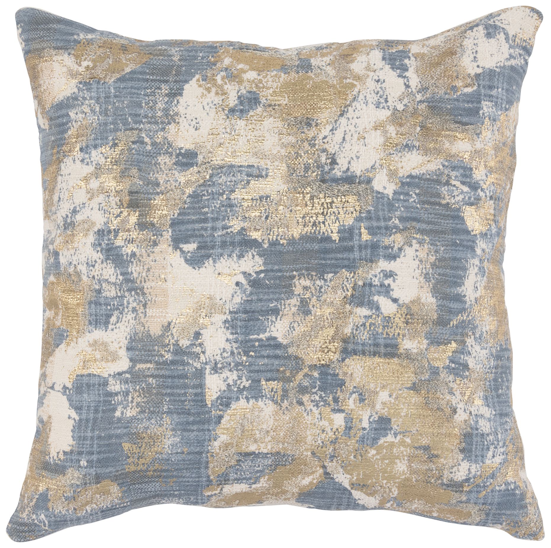 Blue and shop gold accent pillows