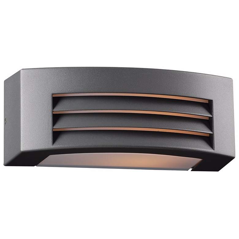 Image 1 Luciano 11 1/2 inch Wide Bronze Graphite Outdoor Wall Light