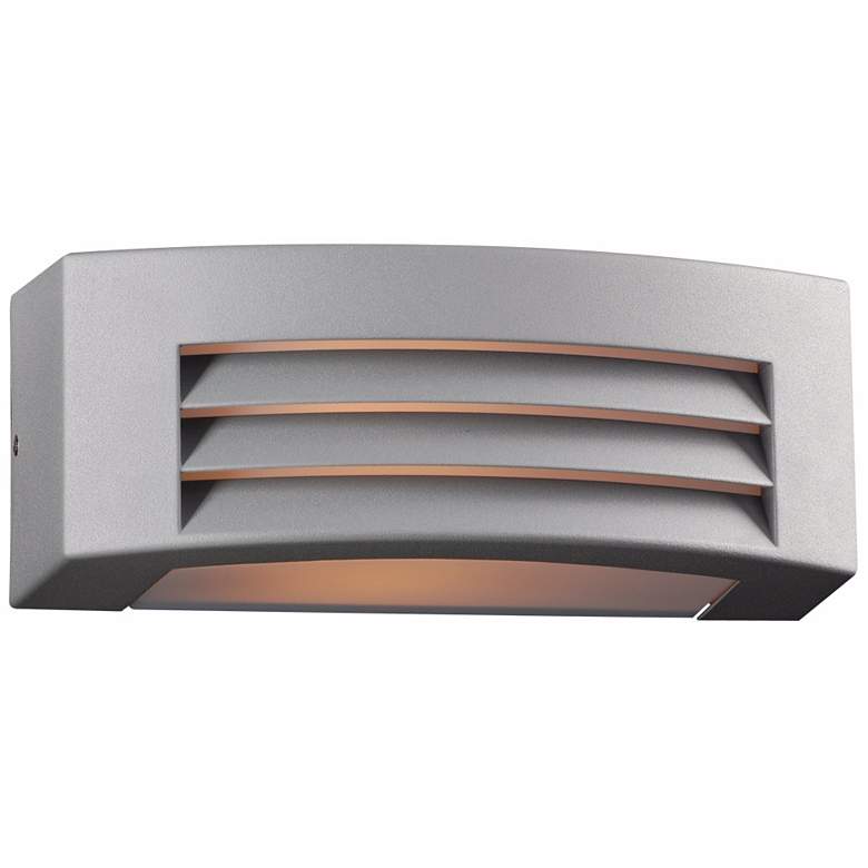 Image 1 Luciano 11 1/2" Wide Silver Outdoor Wall Light
