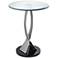 Luciano Satin Plated Round Accent Table